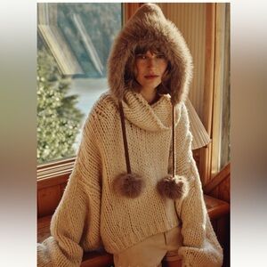 NWOT By Anthropologie chunky turtleneck sweater xxs $168